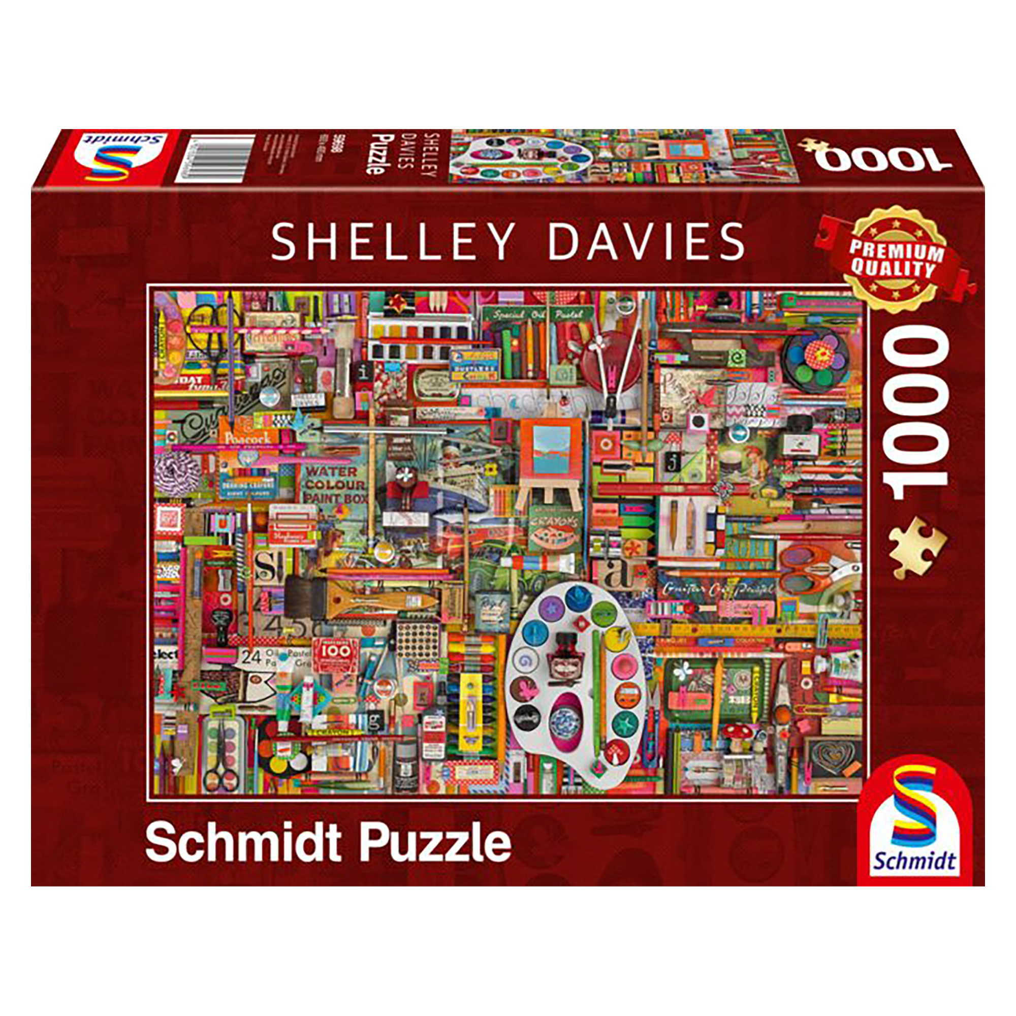 PZ1000: MATÉRIEL VINTAGE POUR ARTISTES - SHELLEY DAVIES SCHMIDT PUZZLE