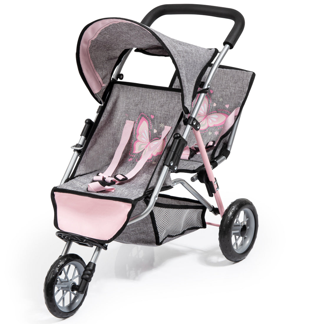 DUO - POUSSETTE DOUBLE À TROIS ROUES - PAPILLON BAYER DESIGN