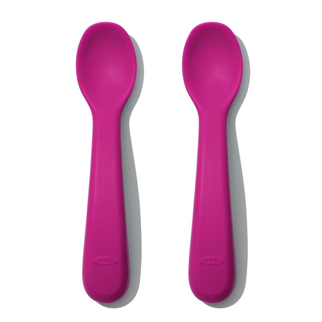 ENSEMBLE DE CUILLÈRES EN SILICONE - ROSE - ENS. 2 OXO TOT