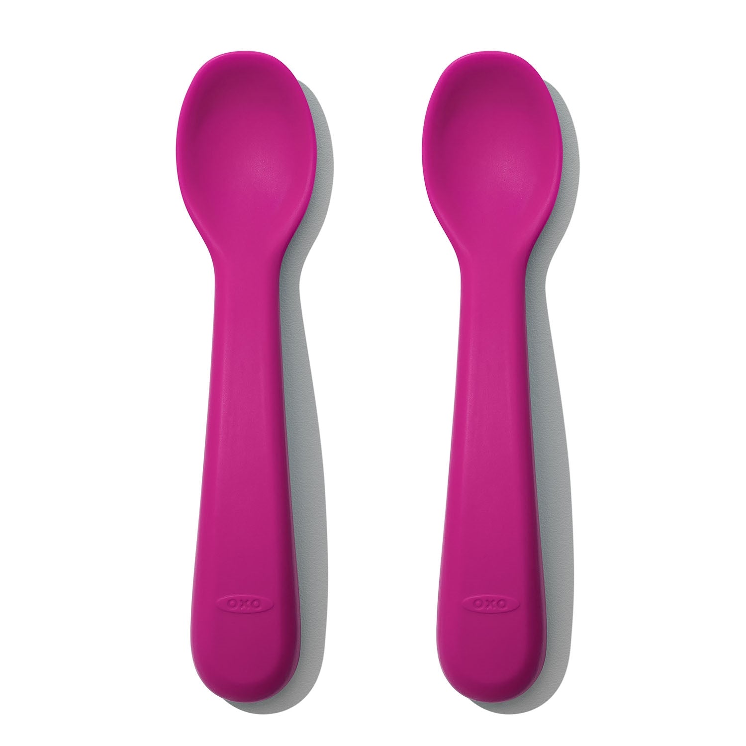 ENSEMBLE DE CUILLÈRES EN SILICONE - ROSE - ENS. 2 OXO TOT