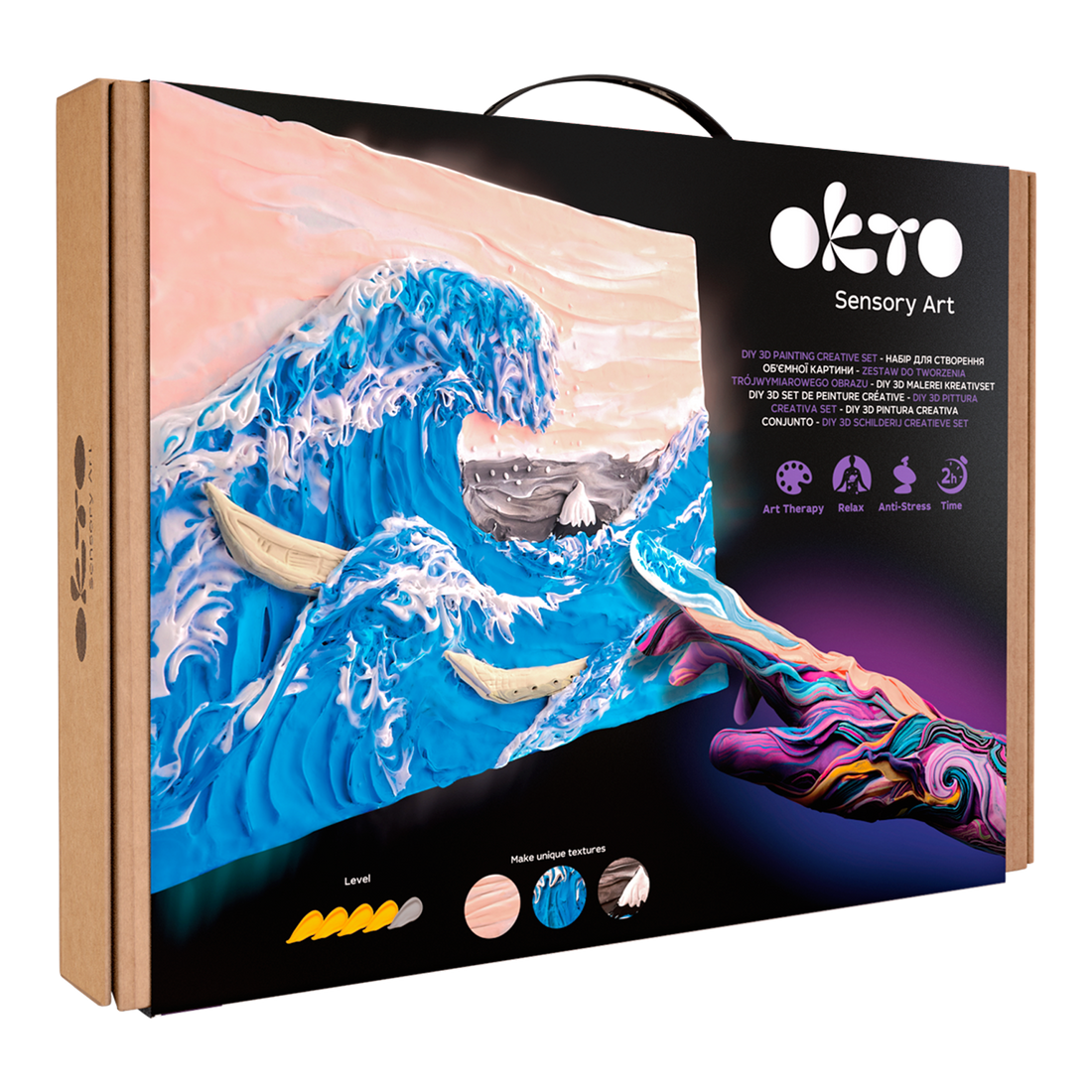 DIY 3D SET DE PEINTURE CRÉATIVE - LA GRANDE VAGUE À KANAGAWA - Pierre Belvédère