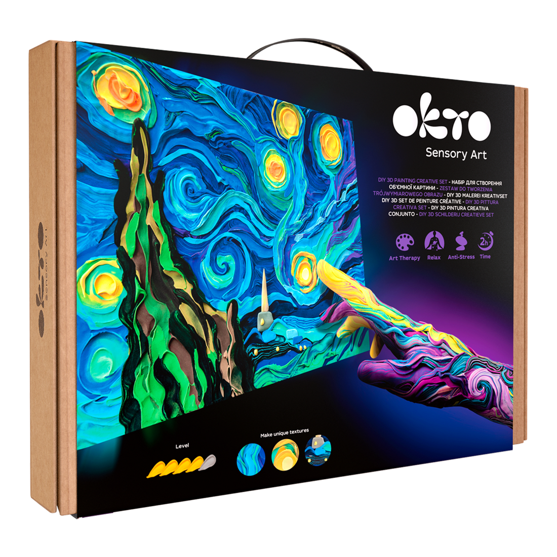 DIY 3D SET DE PEINTURE CRÉATIVE - LA NUIT ÉTOILÉE - Pierre Belvédère