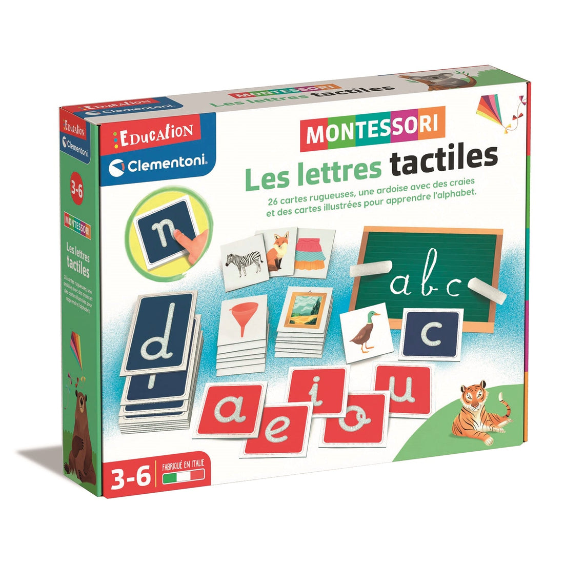 MONTESSORI - LES LETTRES TACTILES CLEMENTONI