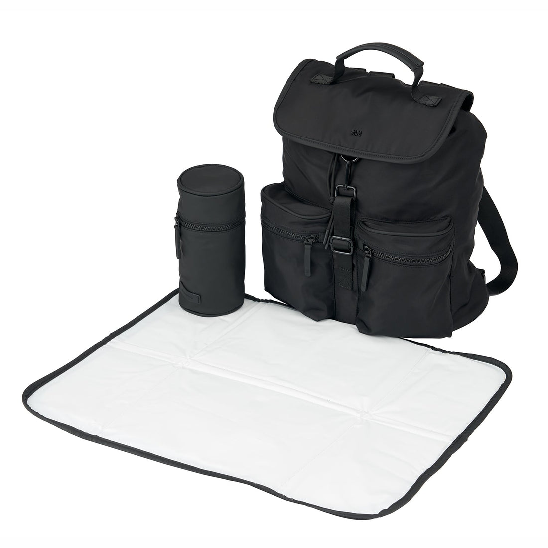 SAC À LANGER ET À DOS - 100?% RECYCLÉ - NOIR BABABING