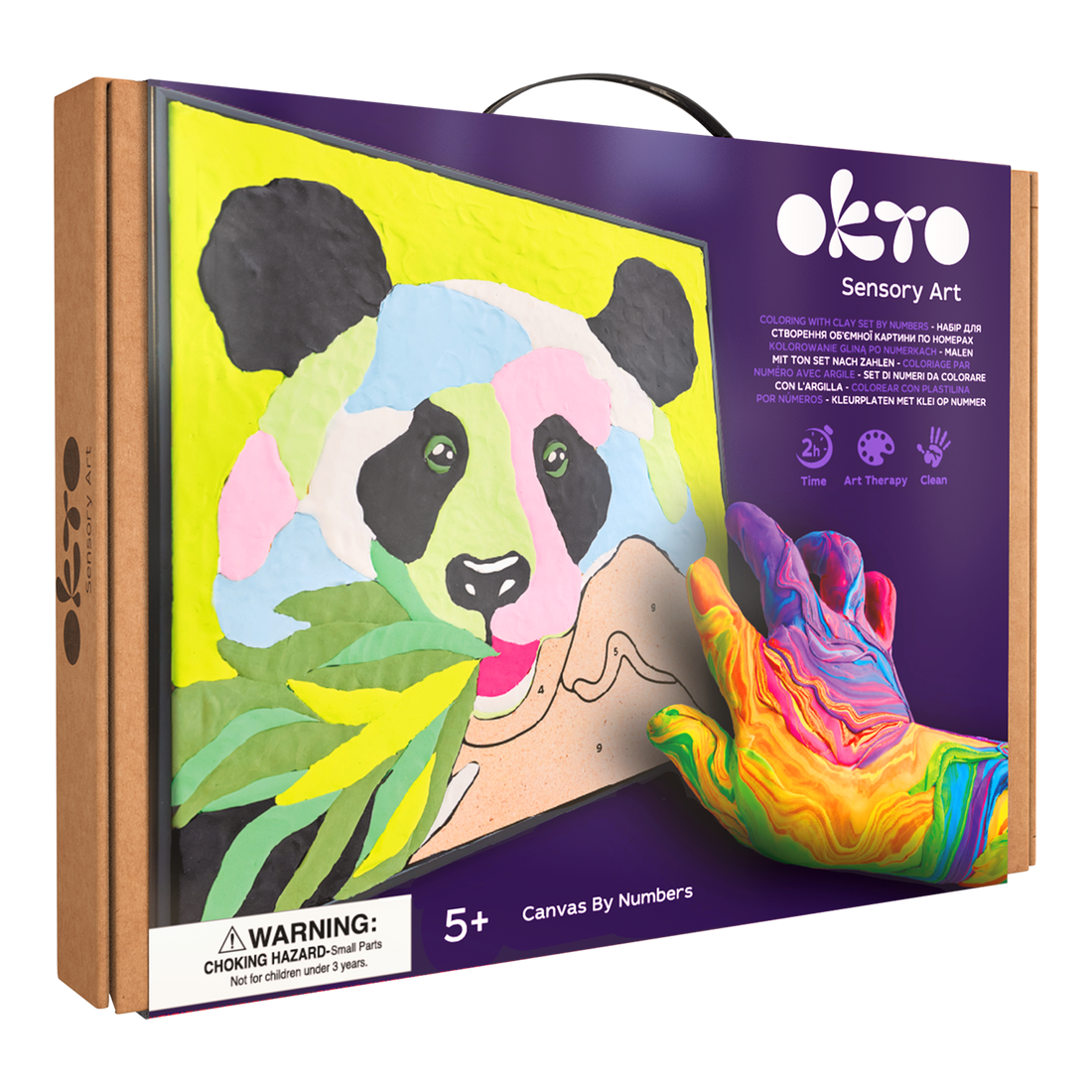 COLORIAGE PAR NUMÉRO AVEC ARGILE - PANDA - Pierre Belvédère
