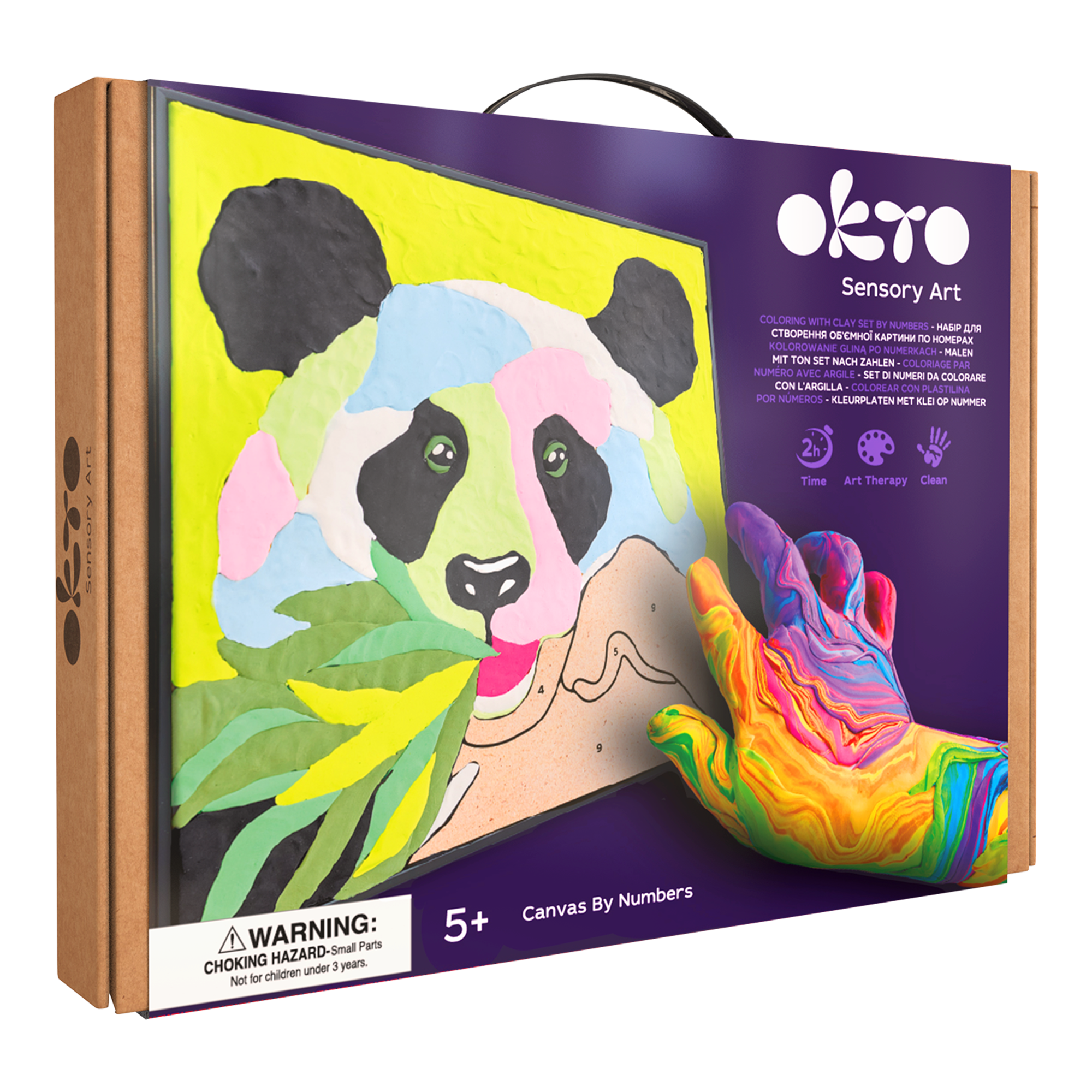 COLORIAGE PAR NUMÉRO AVEC ARGILE - PANDA - Pierre Belvédère