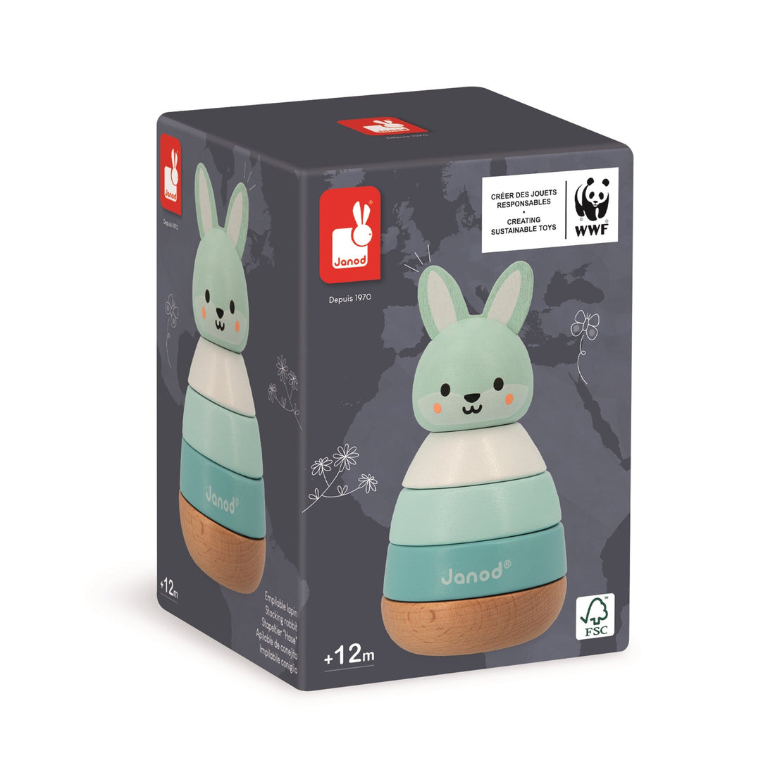 EMPILABLE LAPIN JANOD