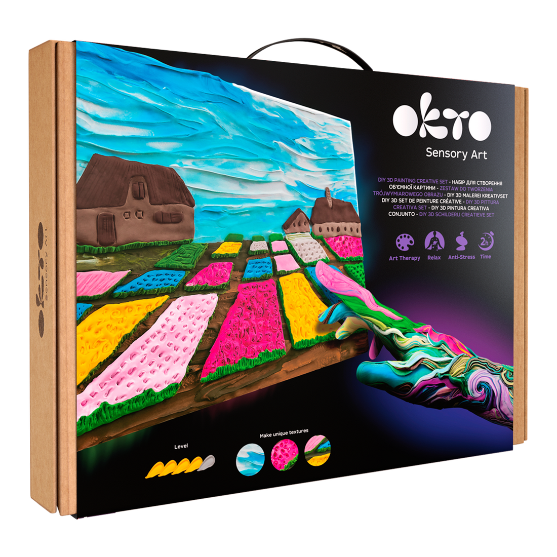 DIY 3D SET DE PEINTURE CRÉATIVE - JARDIN DE FLEURS NÉERLANDAIS - Pierre Belvédère