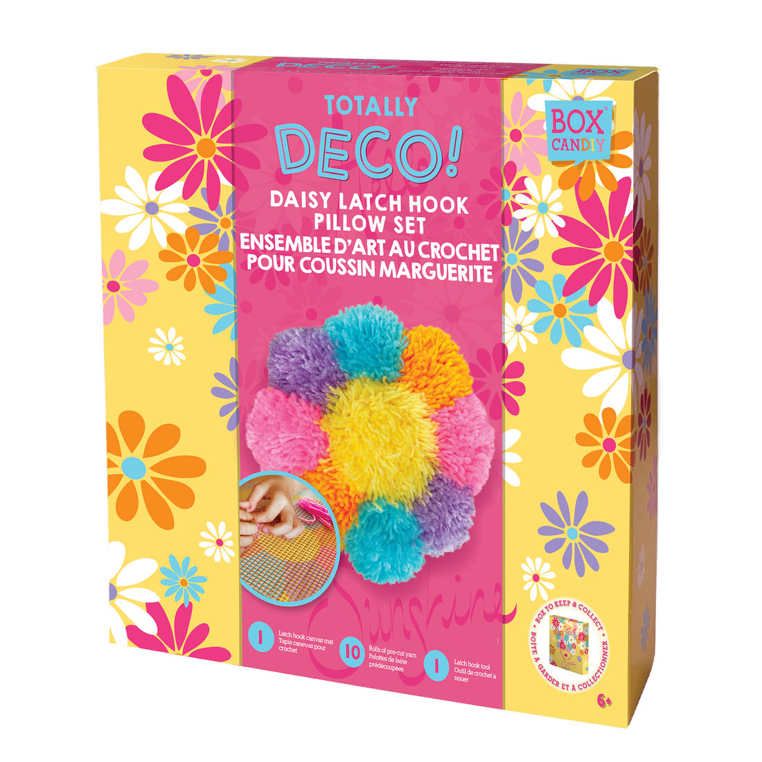 BOX CANDIY: TOTALLY DECO - ENS. D'ART COUSSIN PÂQUERETTE BOX CANDIY