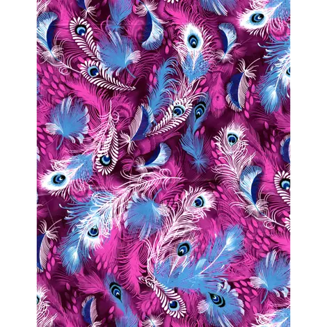 Plume Bl-Violet 3 Feuilles DECOPATCH