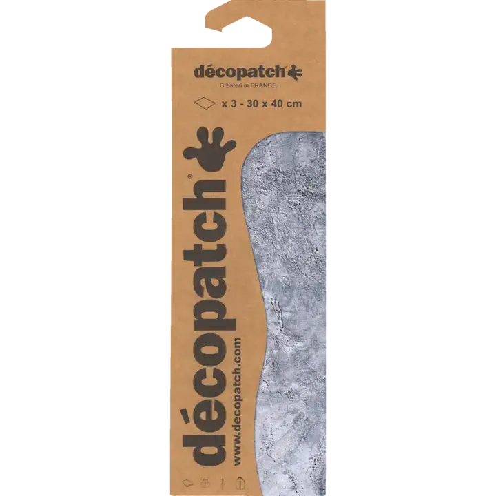Marbre Gris 3 Feuilles DECOPATCH