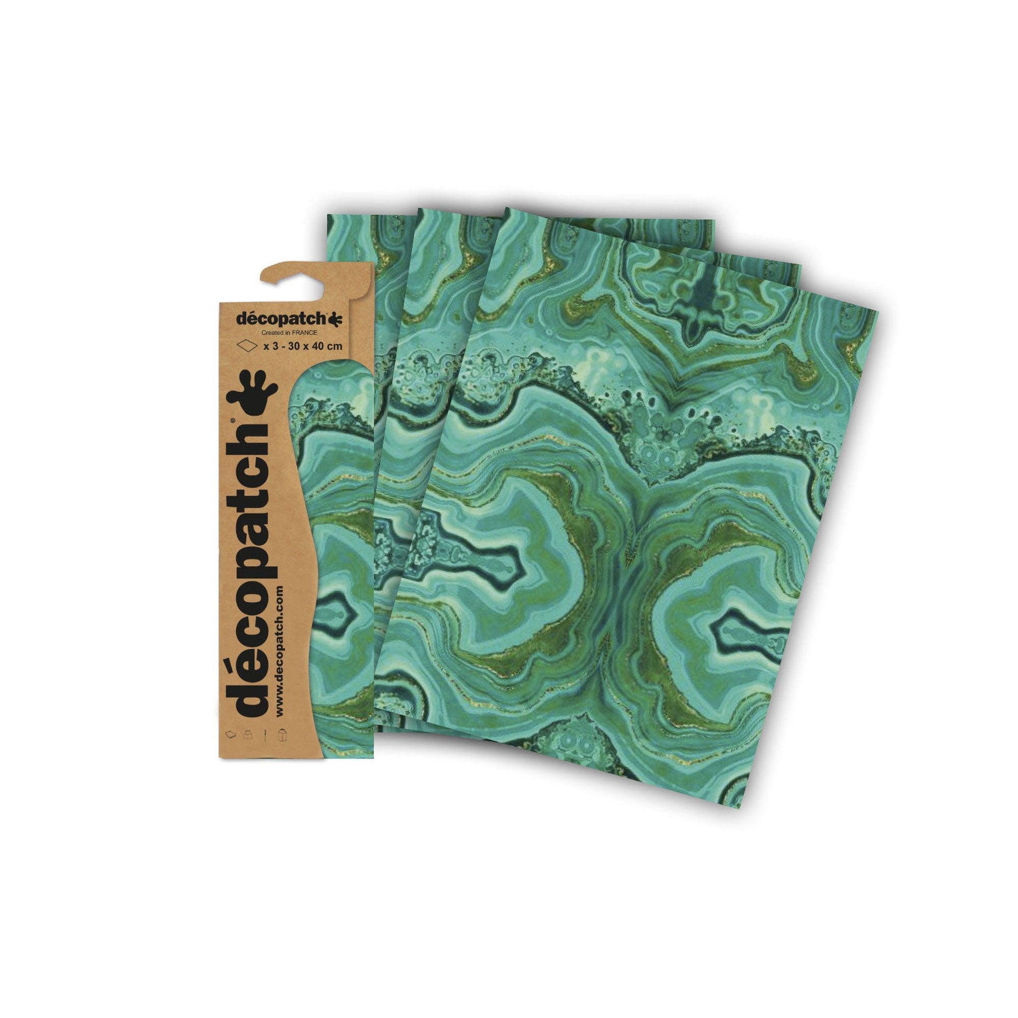 Marbre Vert 3 Feuilles DECOPATCH