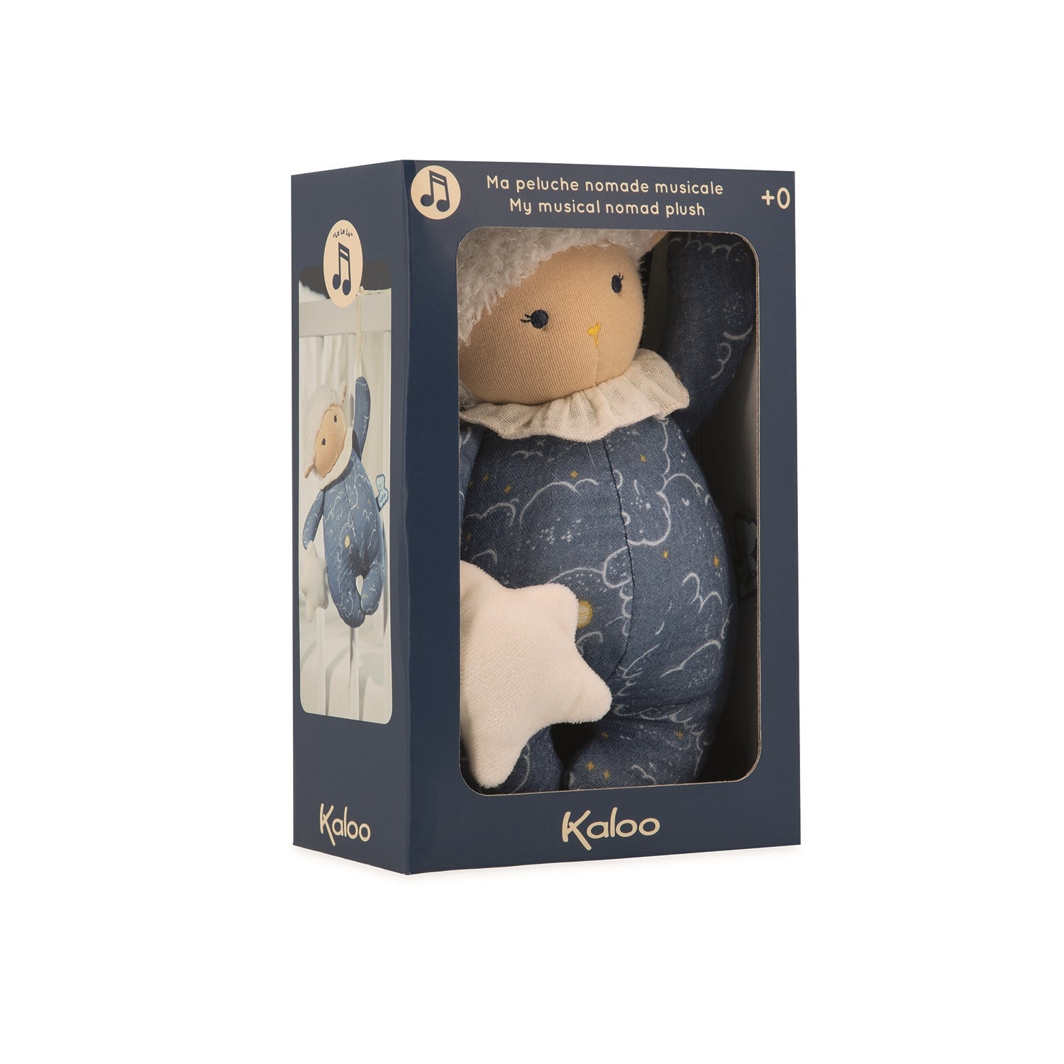 MA PELUCHE NOMADE MOUTON EVEILLE MUSICAL - 20 CM KALOO