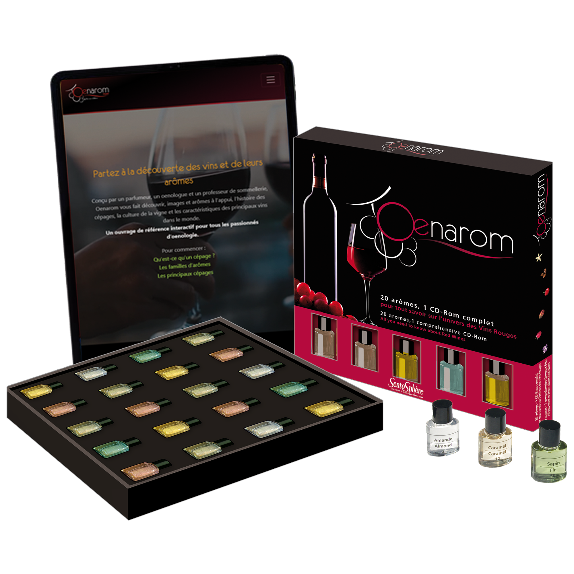 COFFRET OENOLOGIE 20 ARÔMES SENTOSPHERE