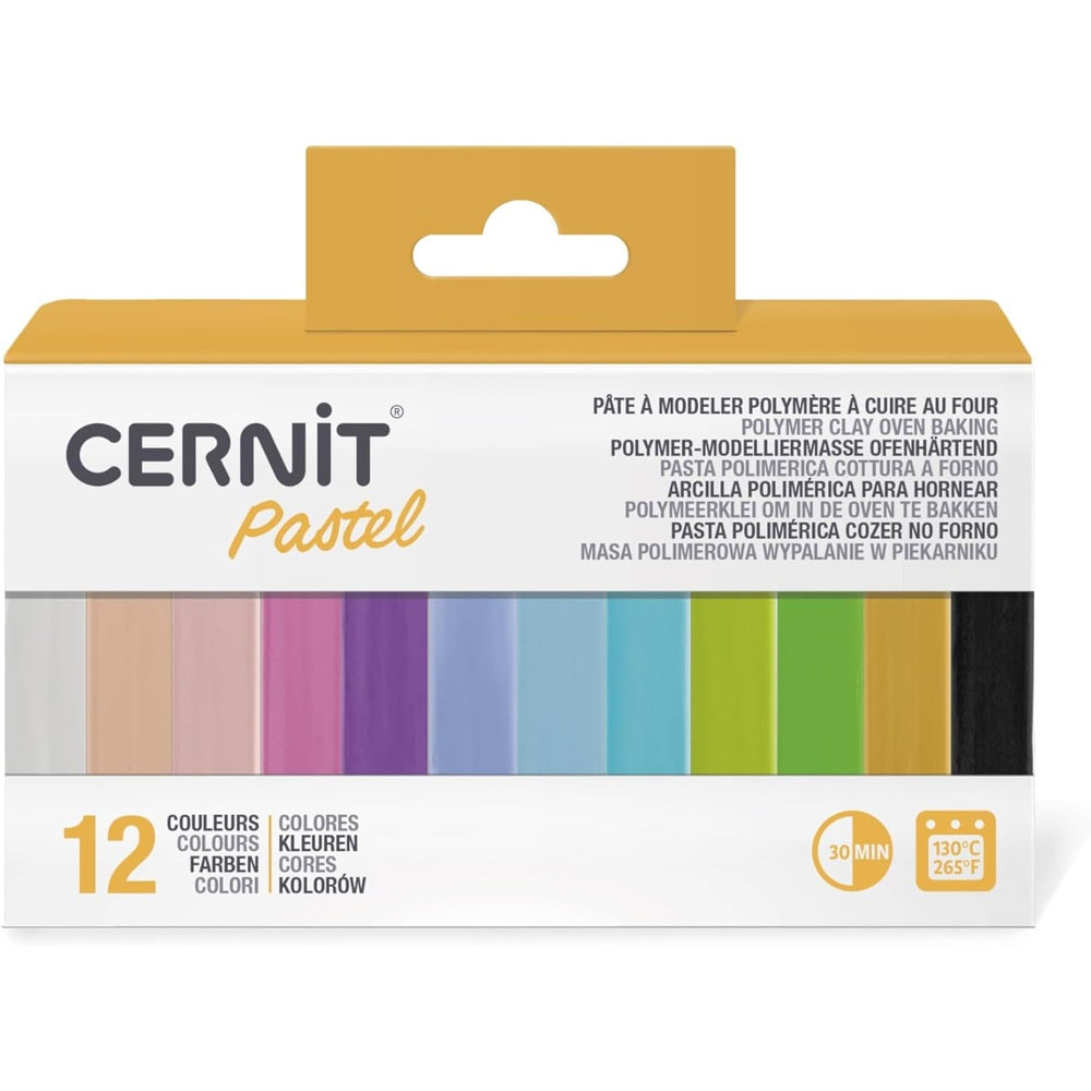 Assortiment De 12 Mini Blocs 25G Pastel CERNIT