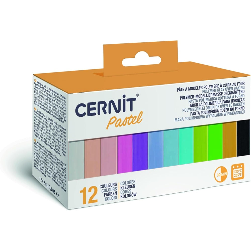 Assortiment De 12 Mini Blocs 25G Pastel CERNIT