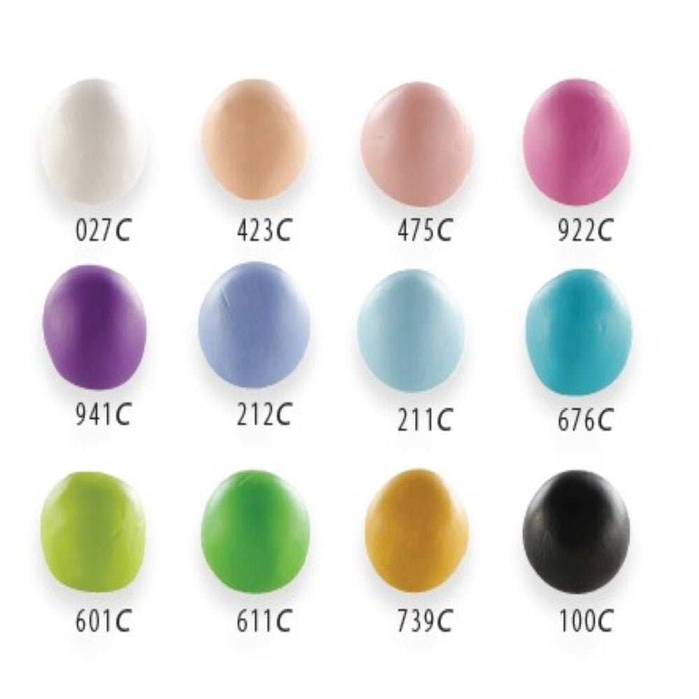 Assortiment De 12 Mini Blocs 25G Pastel CERNIT