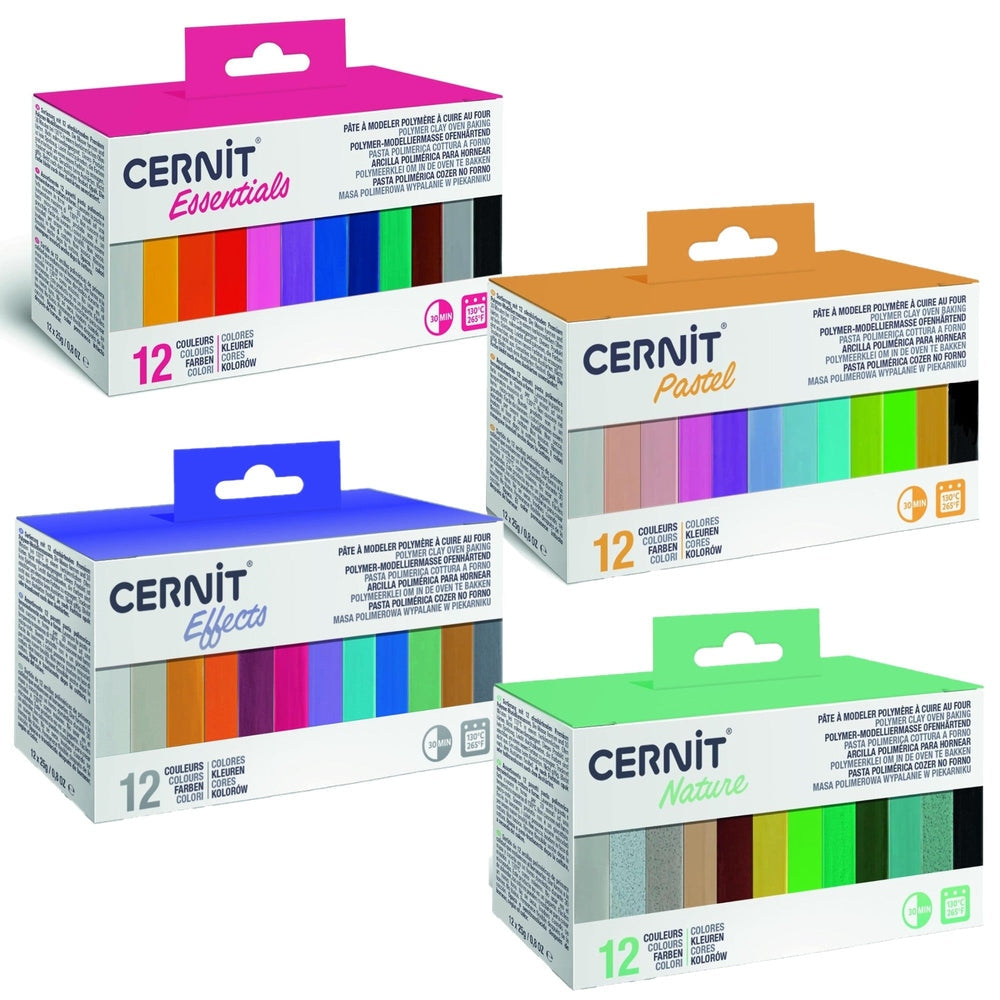 Assortiment De 12 Mini Blocs 25G Pastel CERNIT