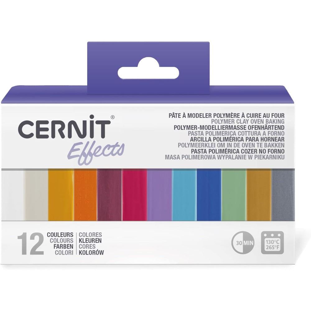 Assortiment De 12 Mini Blocs 25G Effets CERNIT