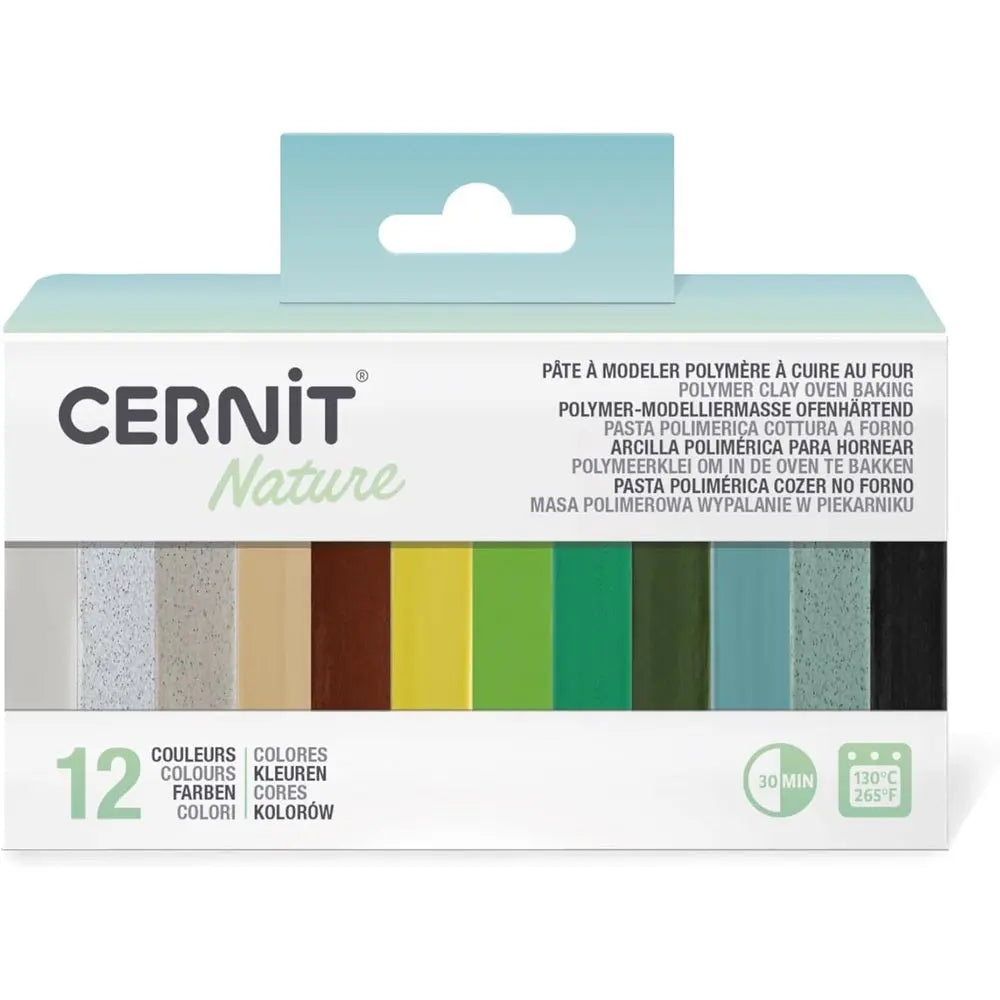 Assortiment De 12 Mini Blocs 25G Nature CERNIT