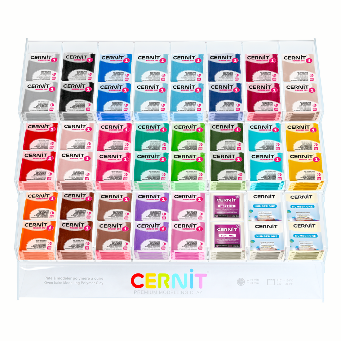 Présentoir cernit no1:  (23 couleurs+1 ramolisseur)
