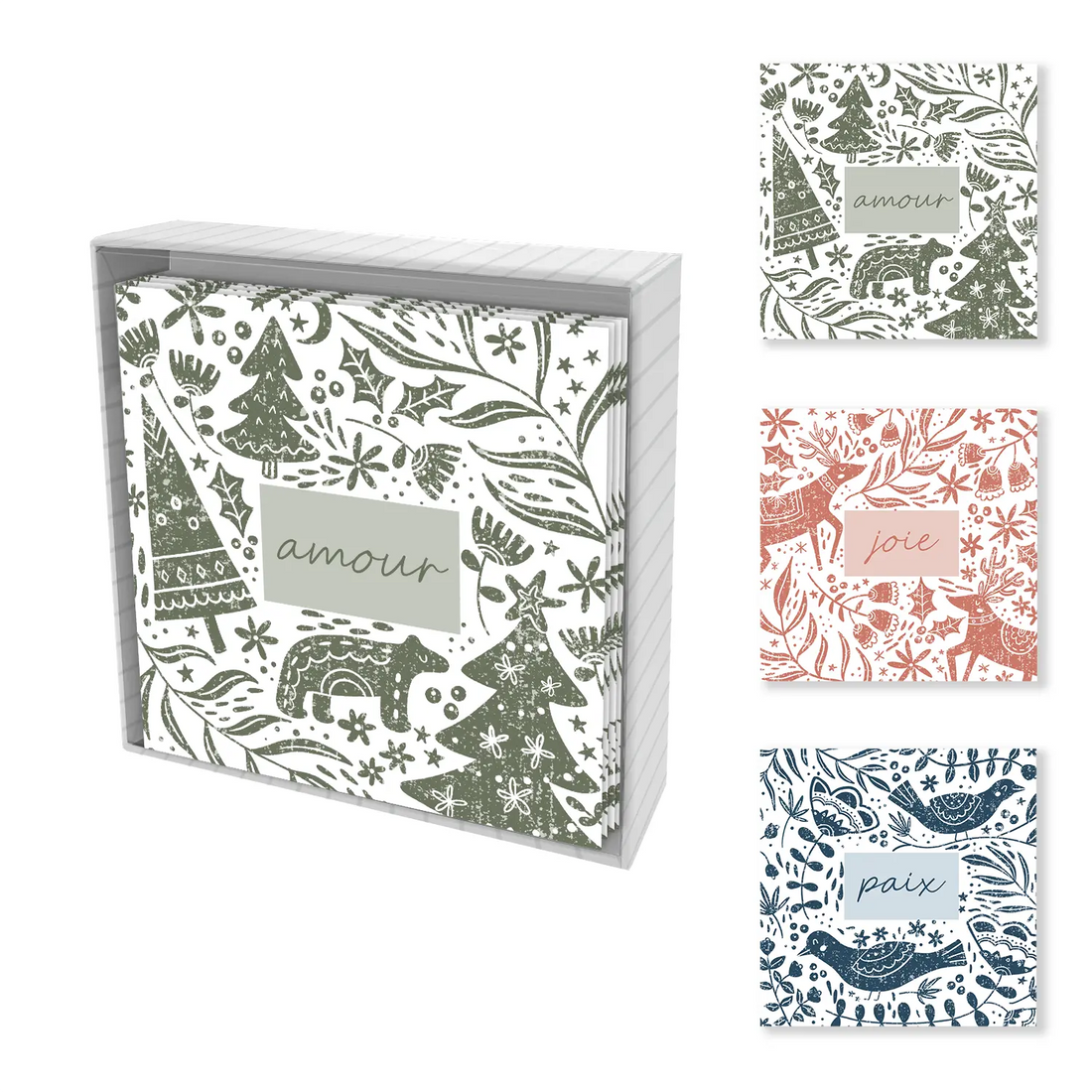 CARTES DE NOEL ENS. 12 : DESSINS PBI AUTRES