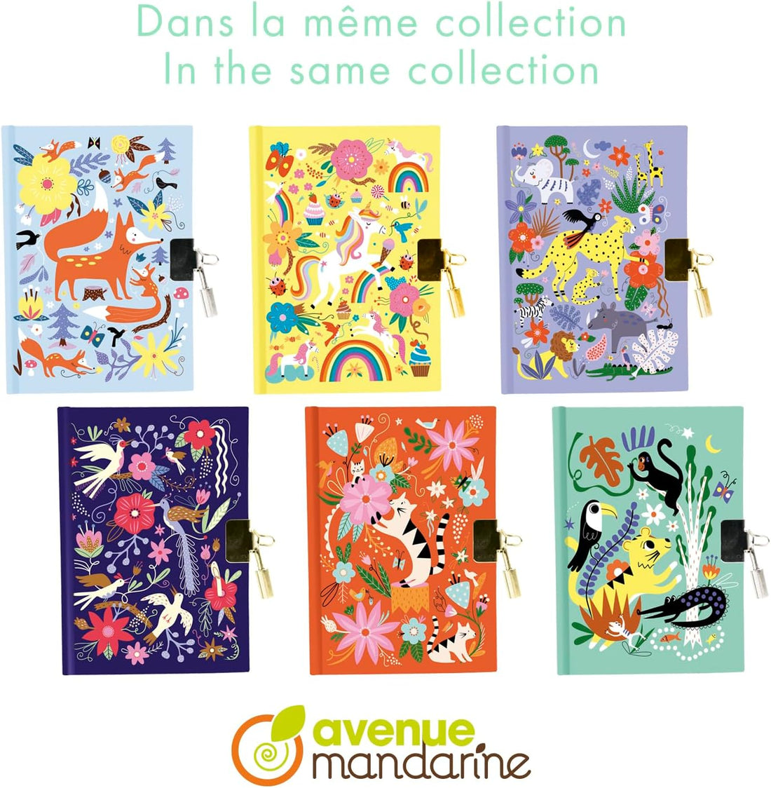 Journal Secret, Renards 11X2X14Cm MY MANDARINE