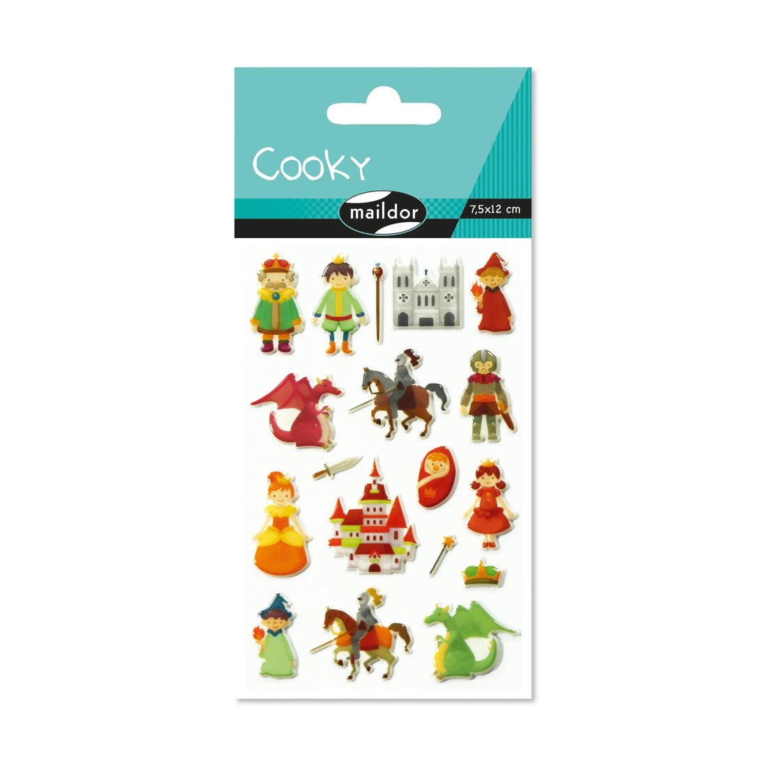 Autocollants Cooky Chevaliers 18 gomettes