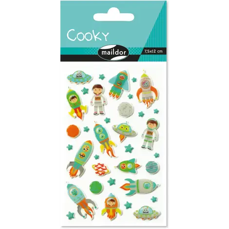 Autocollants  Cooky Fusées Spatiales MAILDOR