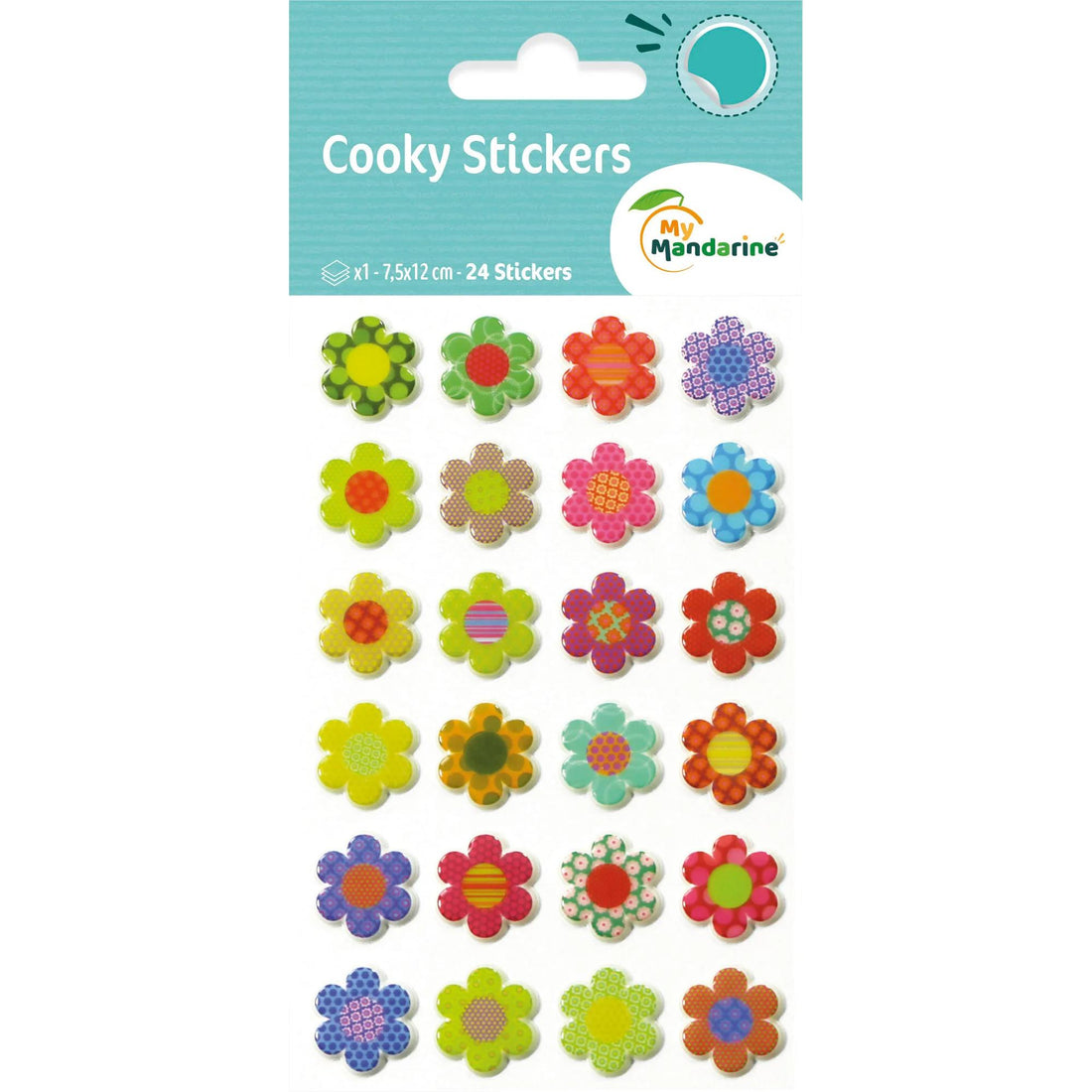 Cooky Stickers Flowers 33 stickers