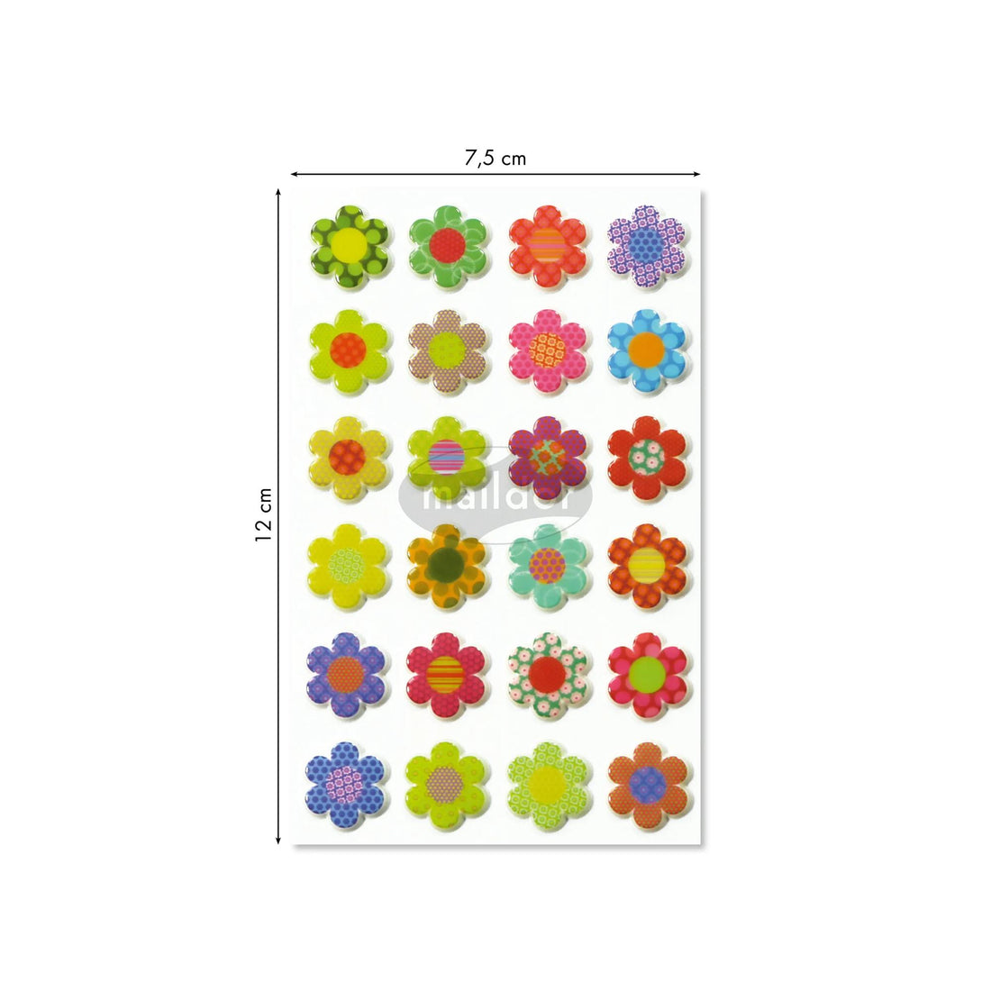 Cooky Stickers Flowers 33 stickers