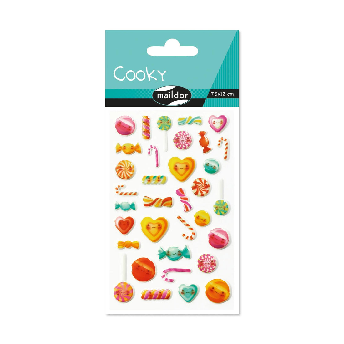 Autocollants Cooky  Kawaï Bonbons  34 gomettes