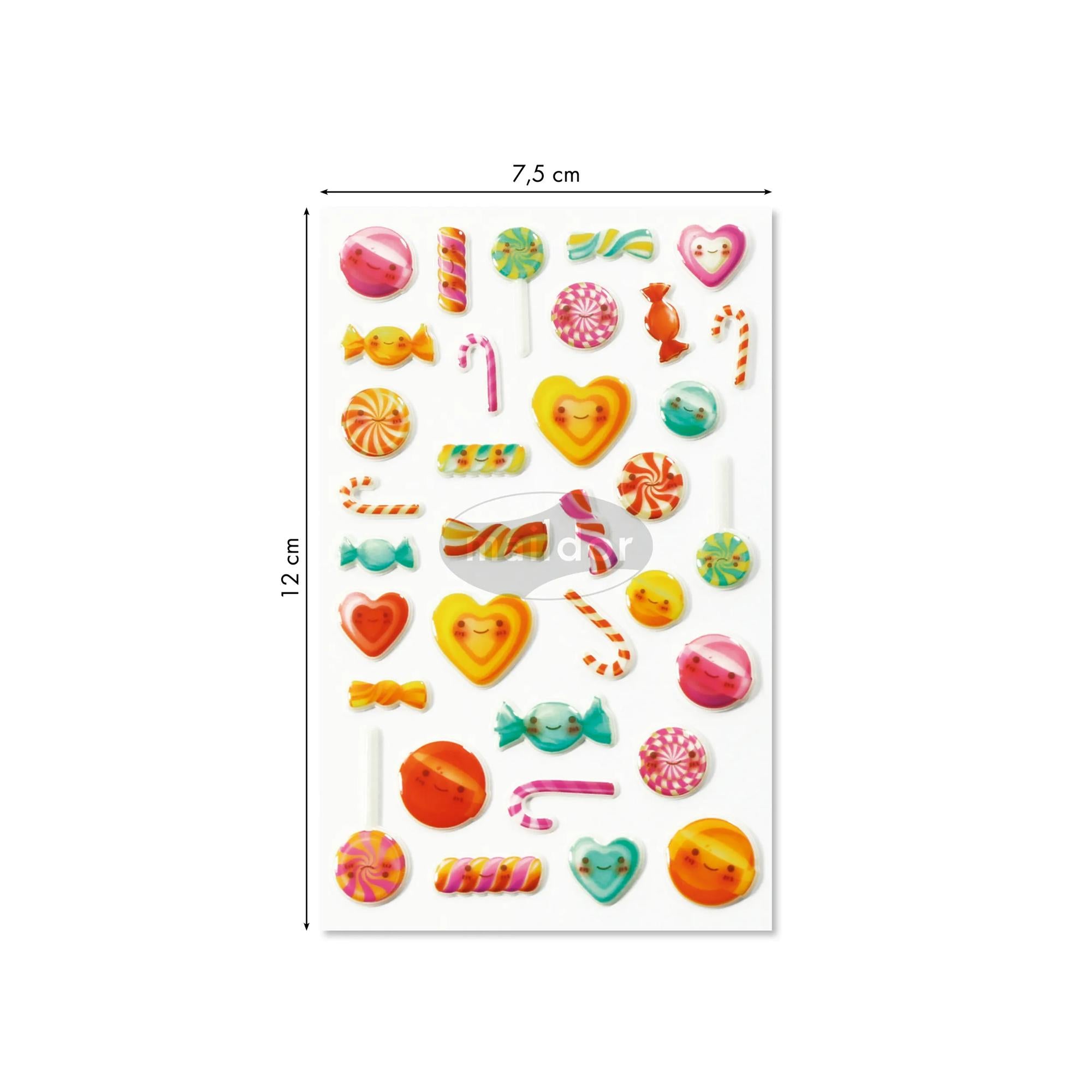 Cooky Stickers Kawai Candies 34 stickers