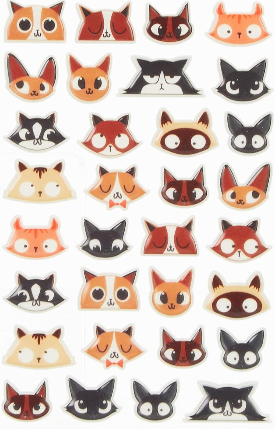 Autocollants  Cooky Têtes De Chats MAILDOR