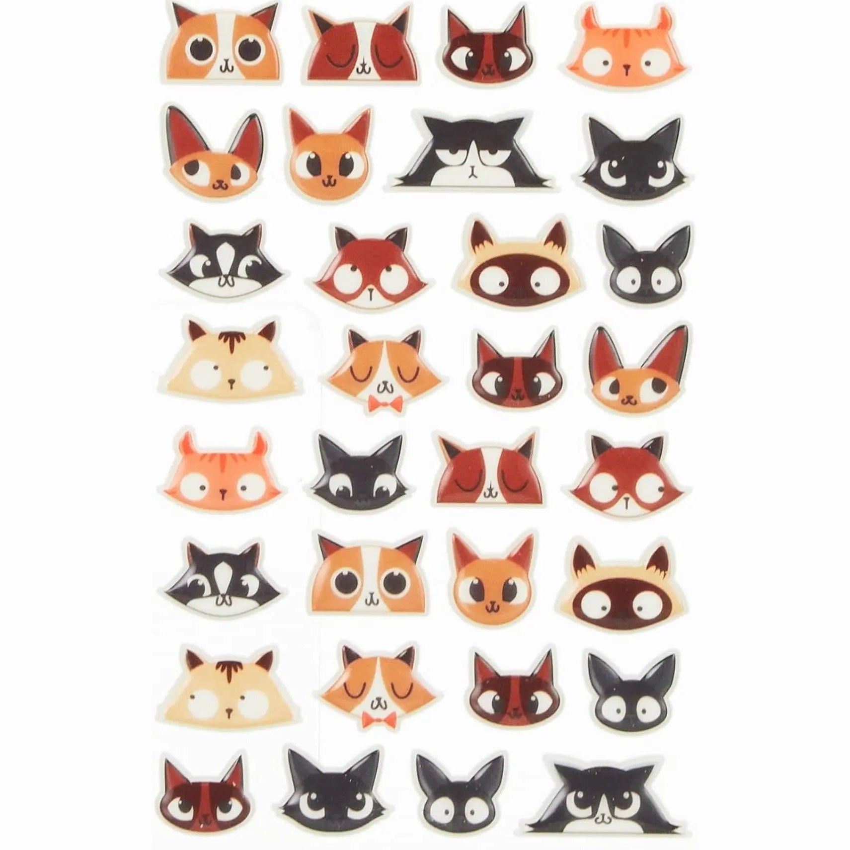 Autocollants  Cooky Têtes De Chats MAILDOR