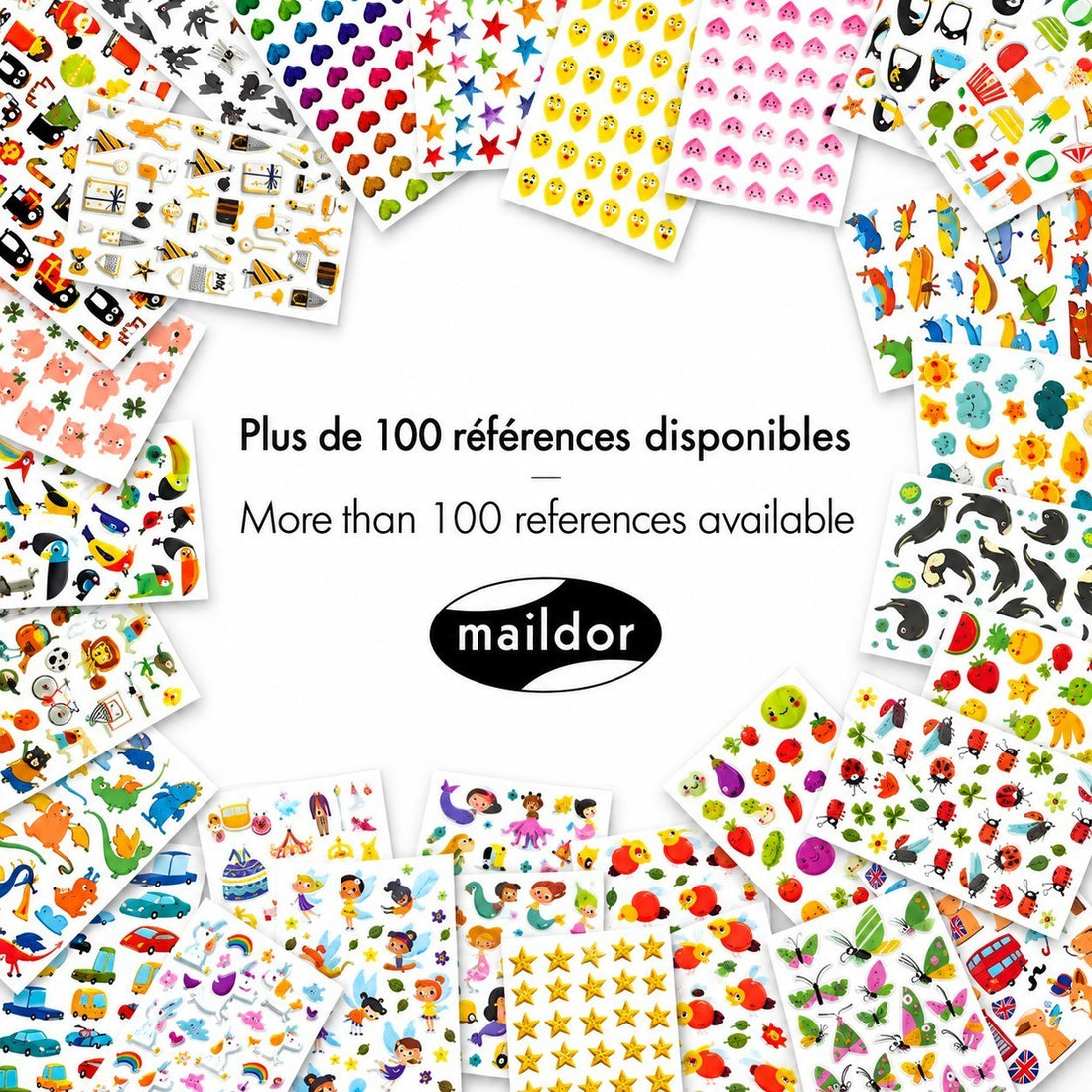 Autocollants Cooky Fantômes 24 gomettes - MAILDOR