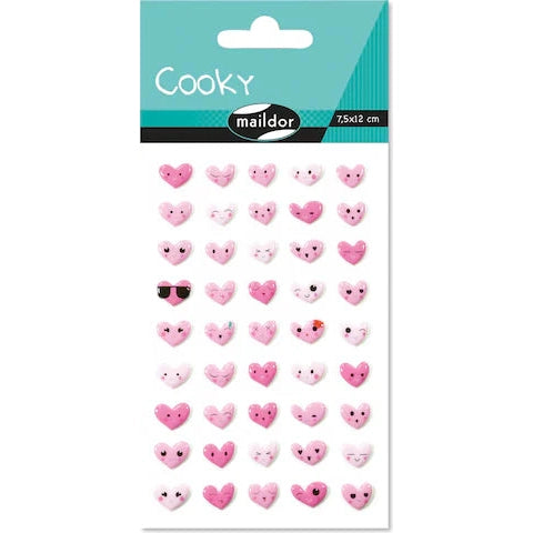 Autocollants  Cooky Emoticones Coeurs MAILDOR