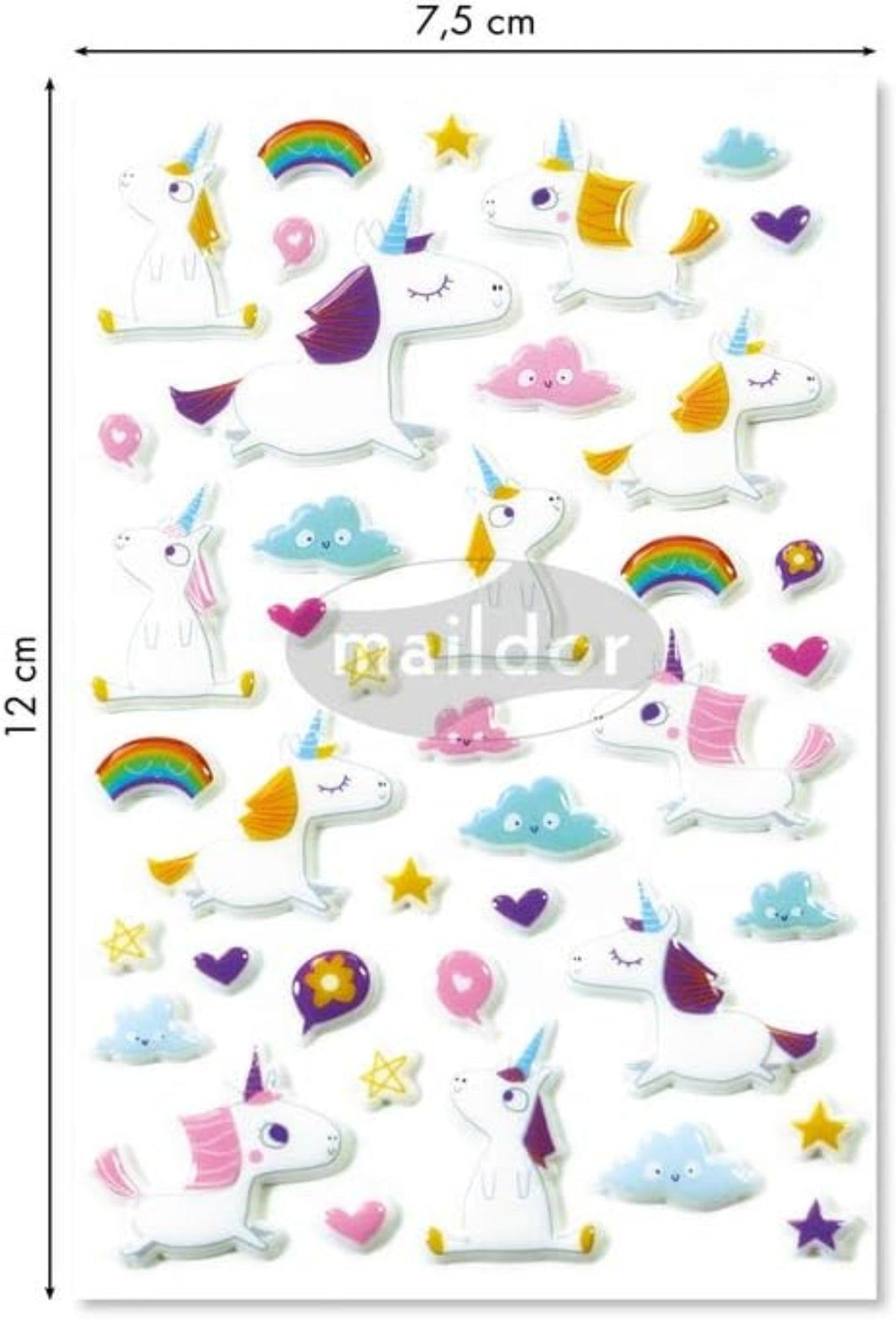 Autocollants  Cooky Licornes MAILDOR