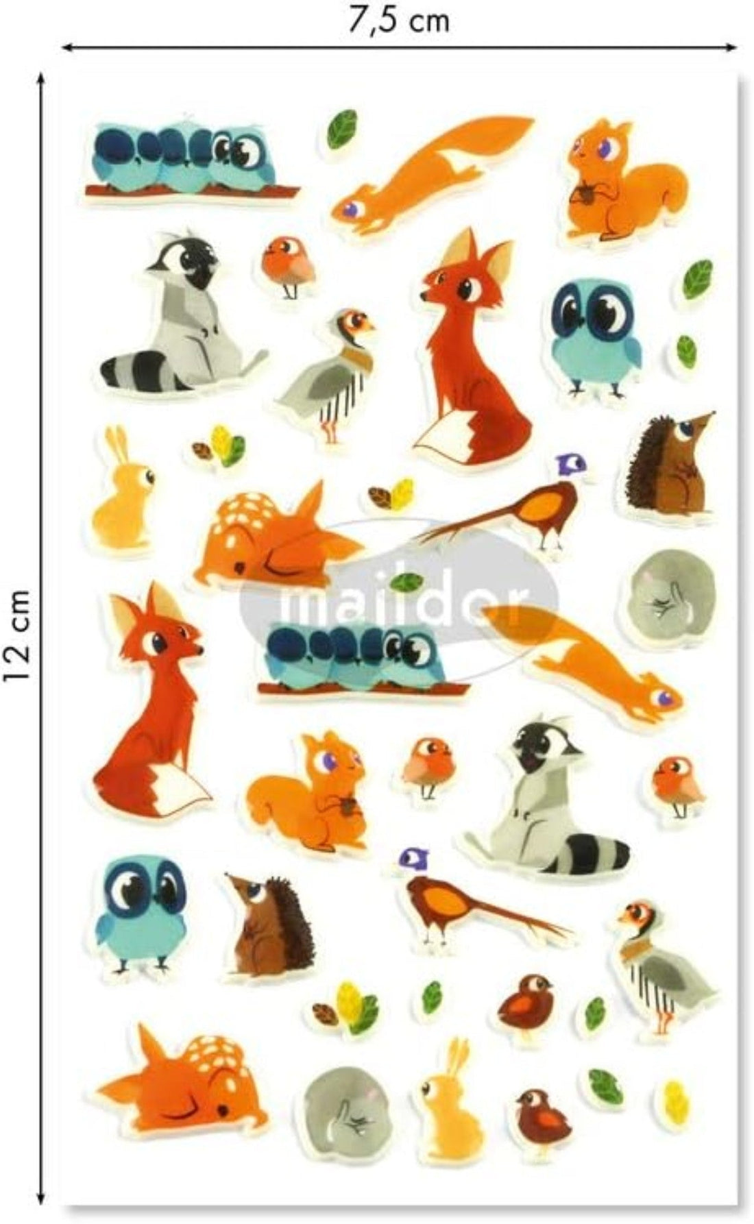 Autocollants  Cooky Animaux De La Forêt MAILDOR