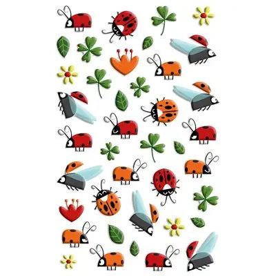 Autocollants  Cooky Trèfles & Coccinelles MAILDOR