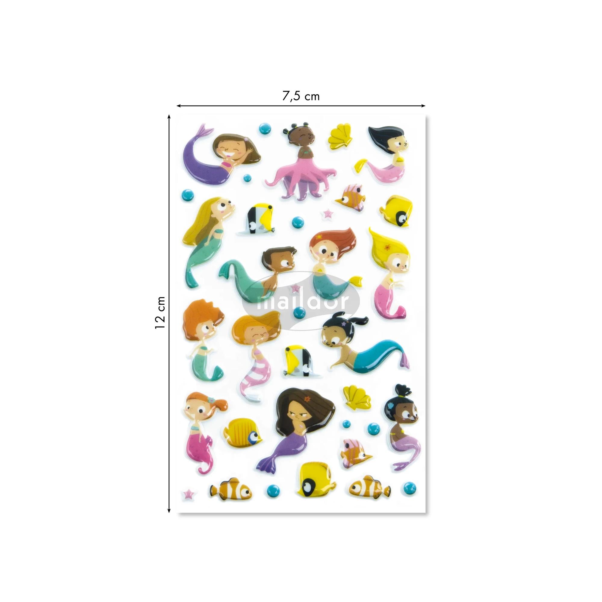 Cooky Stickers Mermaids 36 Stickers