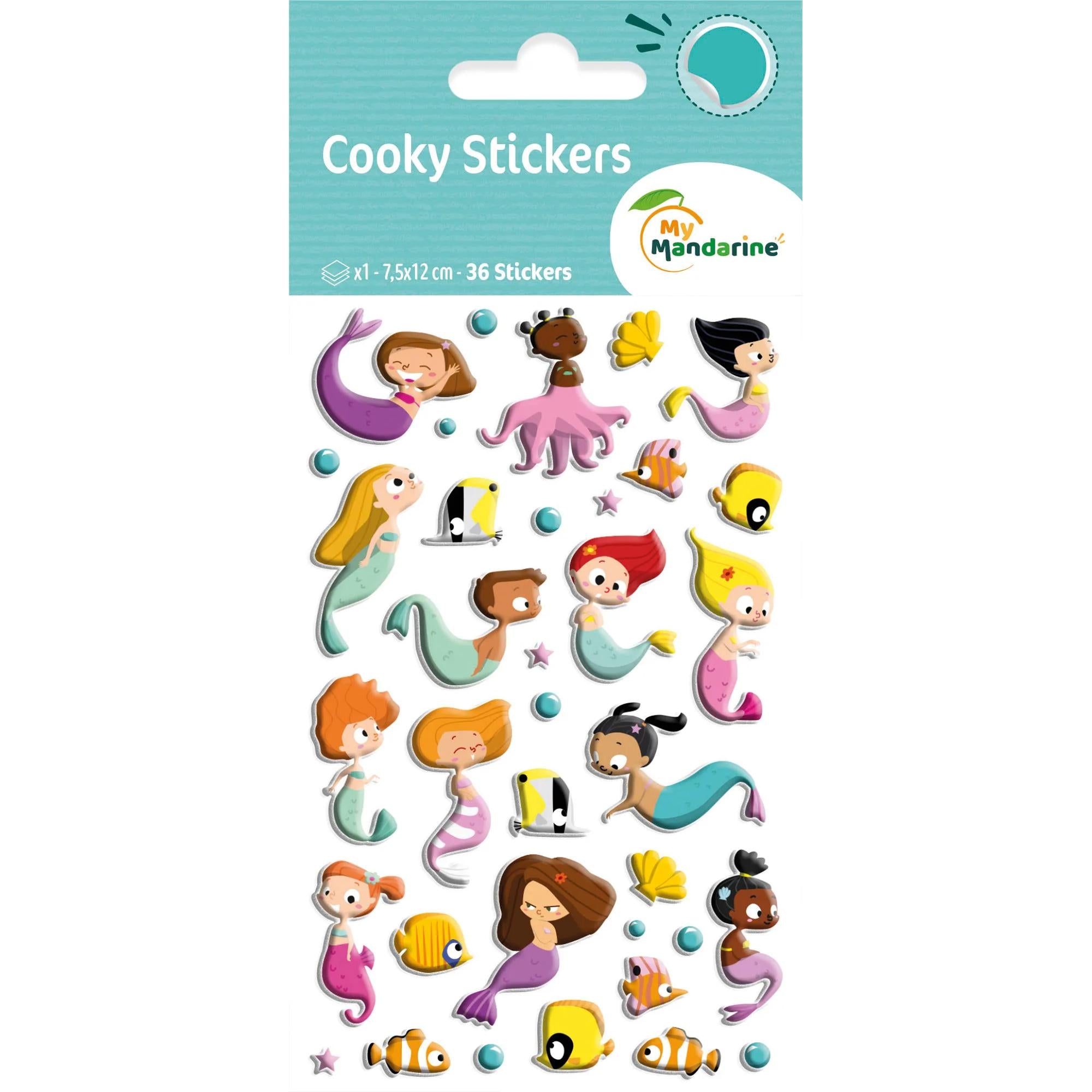 Cooky Stickers Mermaids 36 Stickers