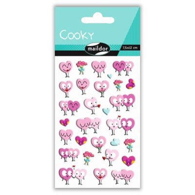 Autocollants  Cooky Coeurs MAILDOR