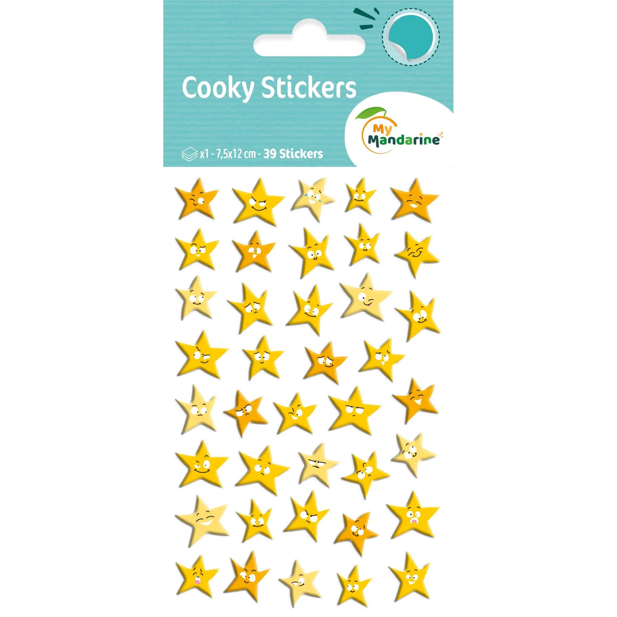 Autocollants Cooky Étoiles 39 gommettes