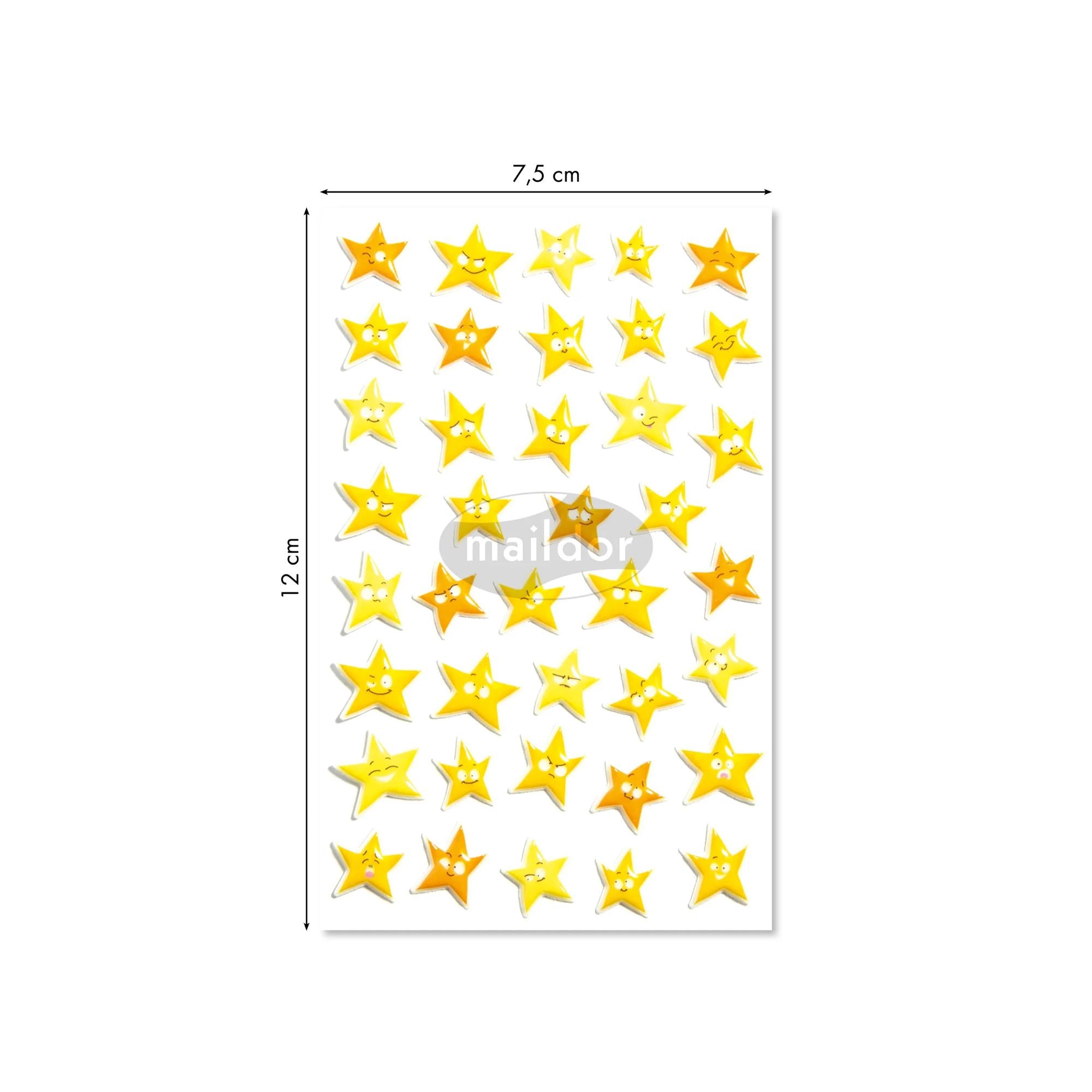 Autocollants Cooky Étoiles 39 gommettes