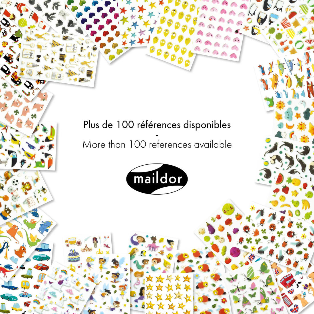 Autocollants  Cooky  Naissance  41 gommettes MAILDOR