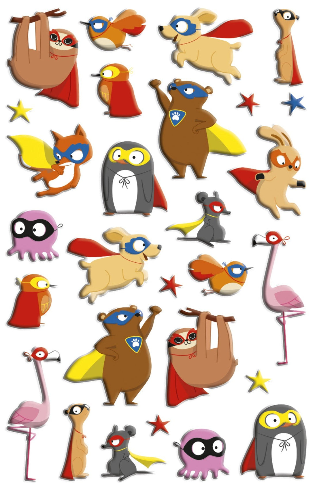 Autocollants  Cooky Animaux Super Héros MAILDOR