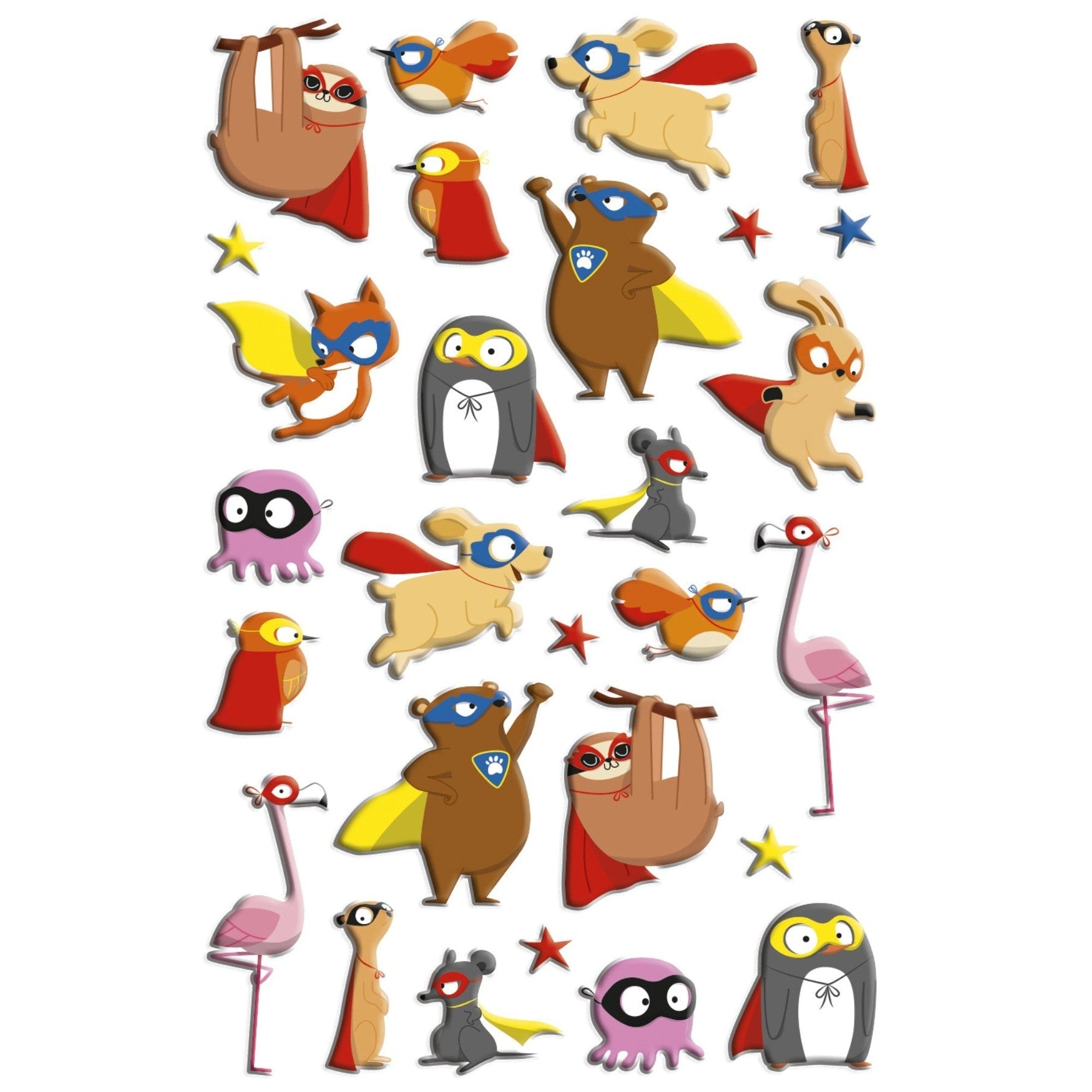 Autocollants  Cooky Animaux Super Héros MAILDOR