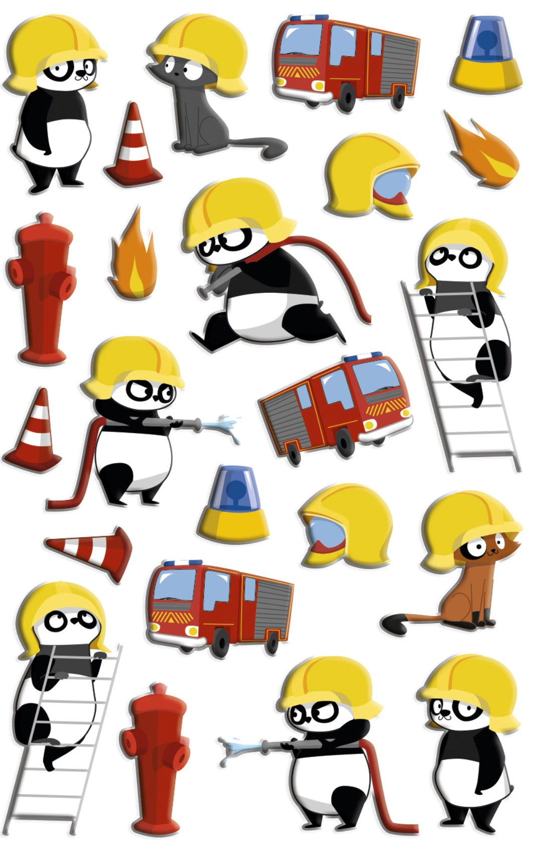 Autocollants  Cooky Pompiers MAILDOR