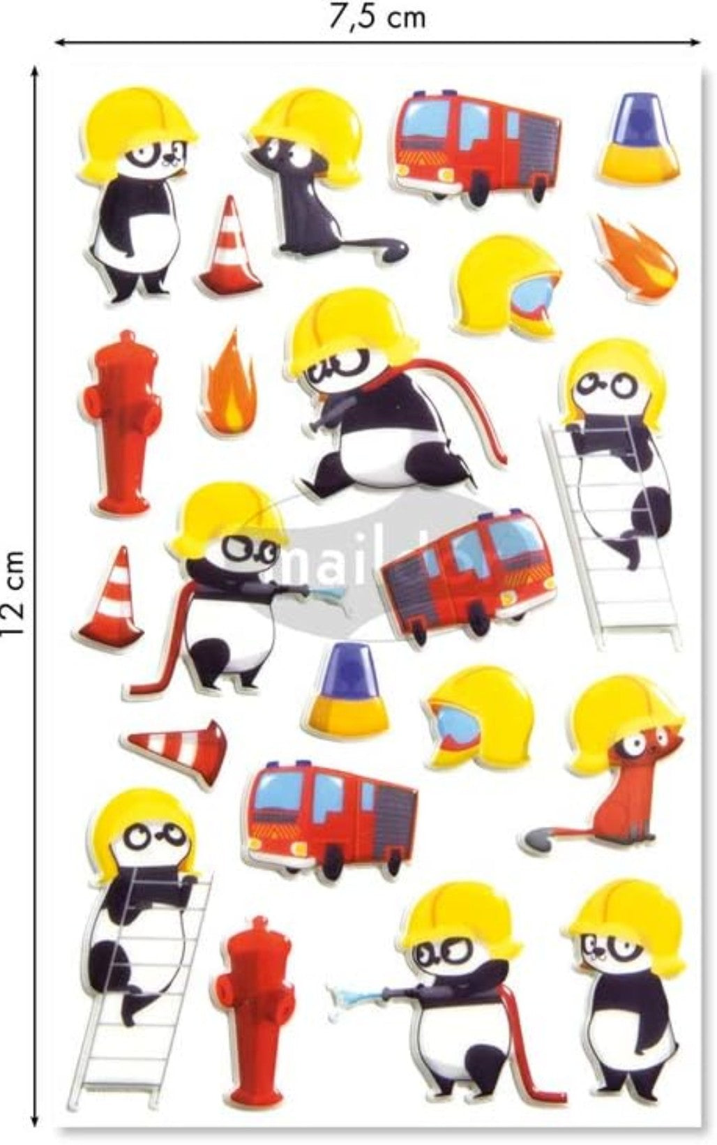 Autocollants  Cooky Pompiers MAILDOR